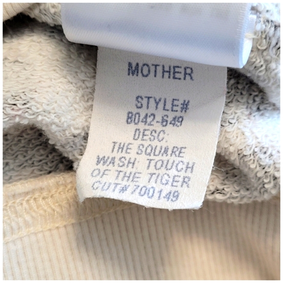 Mother The Square Leopard Print Sweatshirt Multicolored Cotton Crewneck Size S - Picture 10 of 17